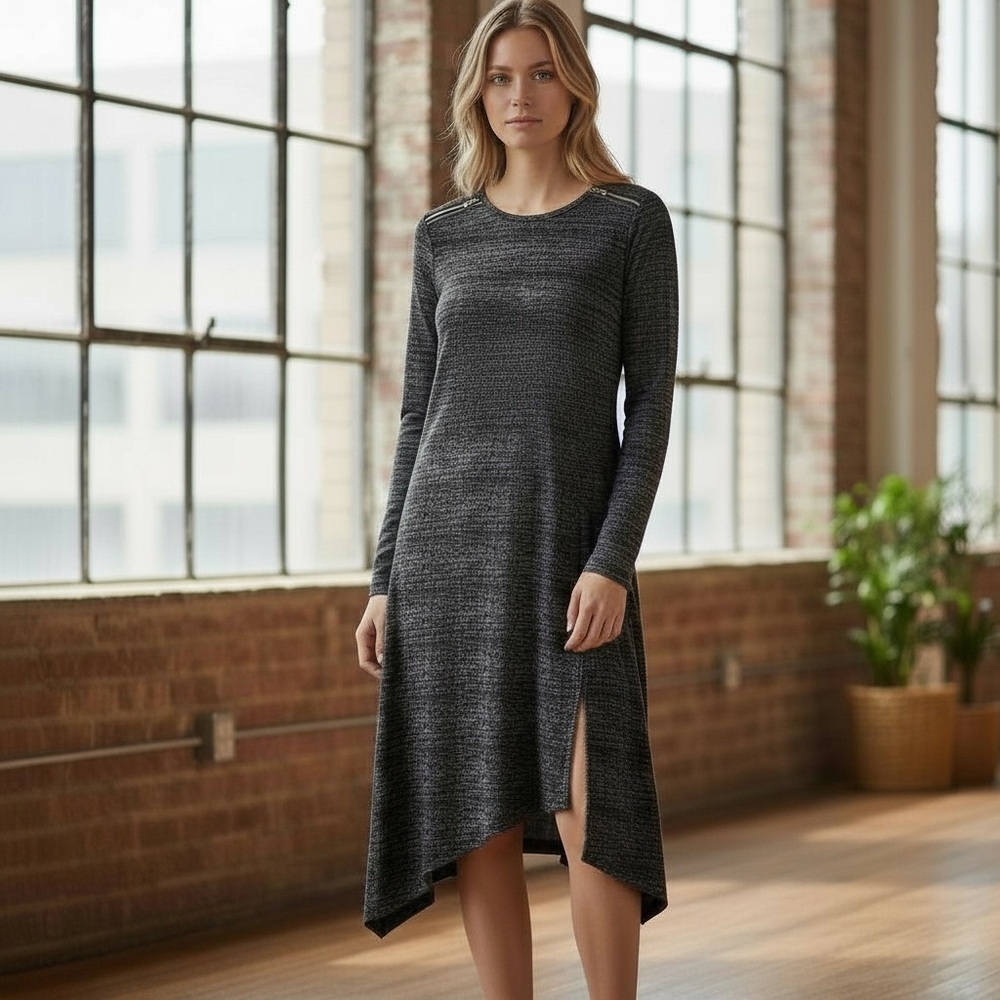 Michael Kors: Jersey Dress with Asymmetrical Hem